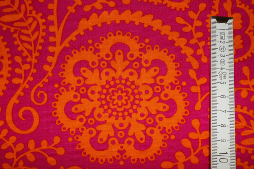 Preview: Designerbaumwolle Wildflower Garden Tonal Pink (10 cm)